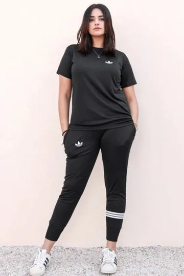 Black Party Track suits T-shirt & Trouser For Women 1844
