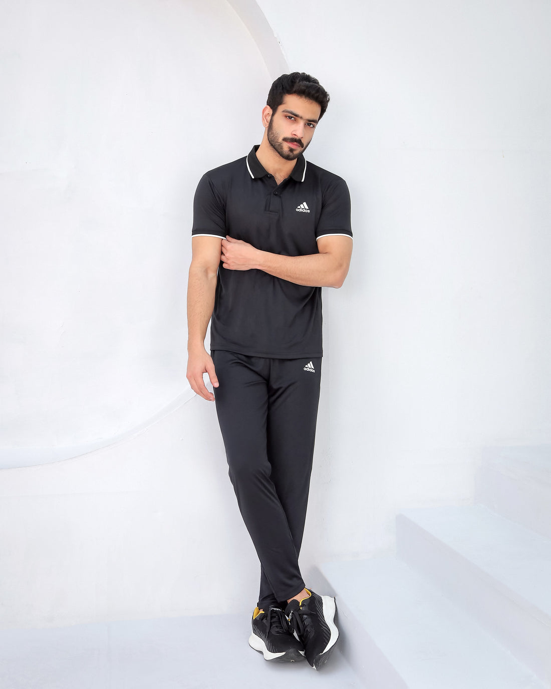 Tipped Black-Tracksuit