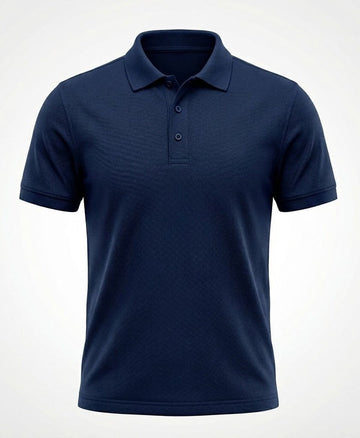 Classic Navy Blue Polo Shirt – Cotton Comfort & Premium
