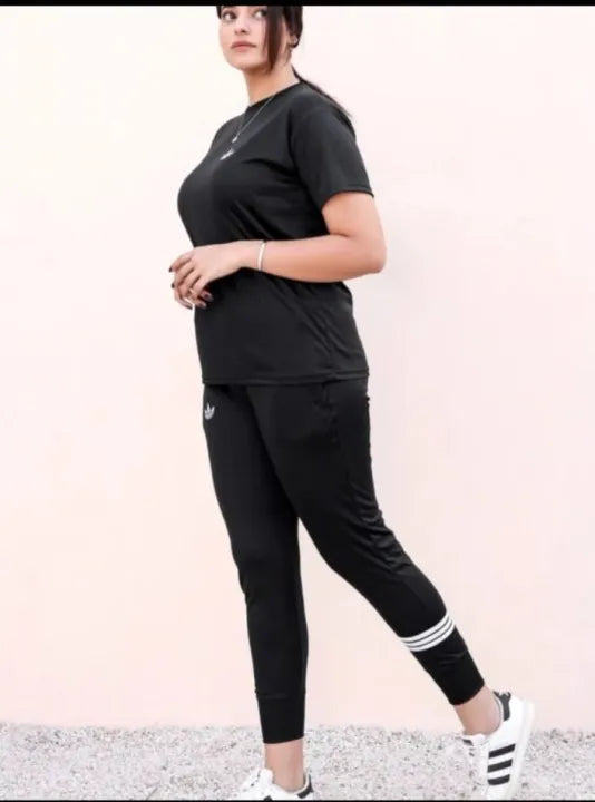 Black Party Track suits T-shirt & Trouser For Women 1844